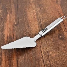 Triangular Spatula Stainless Steel with Serrated Edge has Hanging Loop Slicing for Cutting Cake Pizza Pie Pastry Dessert and Lasagna and Serving