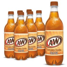 A&W Cream Soda 16.9 oz 6 Pack