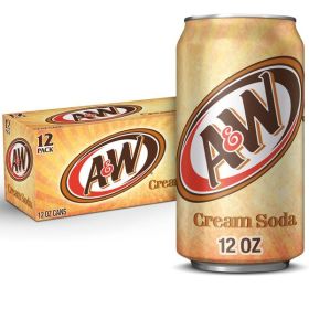 A&W Cream Soda, Case 12 fl oz 12 Pack