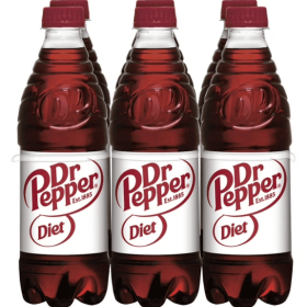 Dr Pepper Diet Soda .20 fl oz  - 6 Bottles