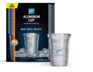 Ball Aluminum Cup Recyclable Party Cups - 16oz/24pk